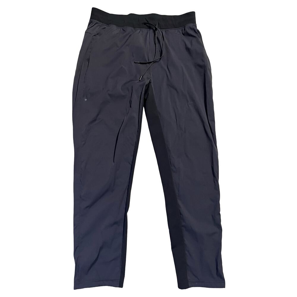 Lululemon Pants Mens XL Black Track Tapered‎ Elastic Waist Zip Pocket Athletic
